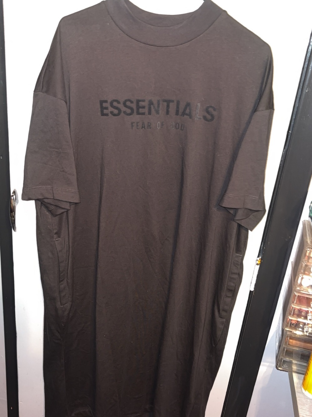 Essentials Brown Short Sleeve Logo Tee